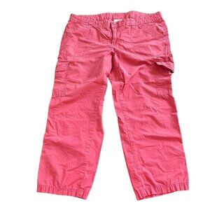 Women Crop Pants Pink Lightweight Size 14 London Jean